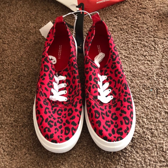 red cheetah shoes